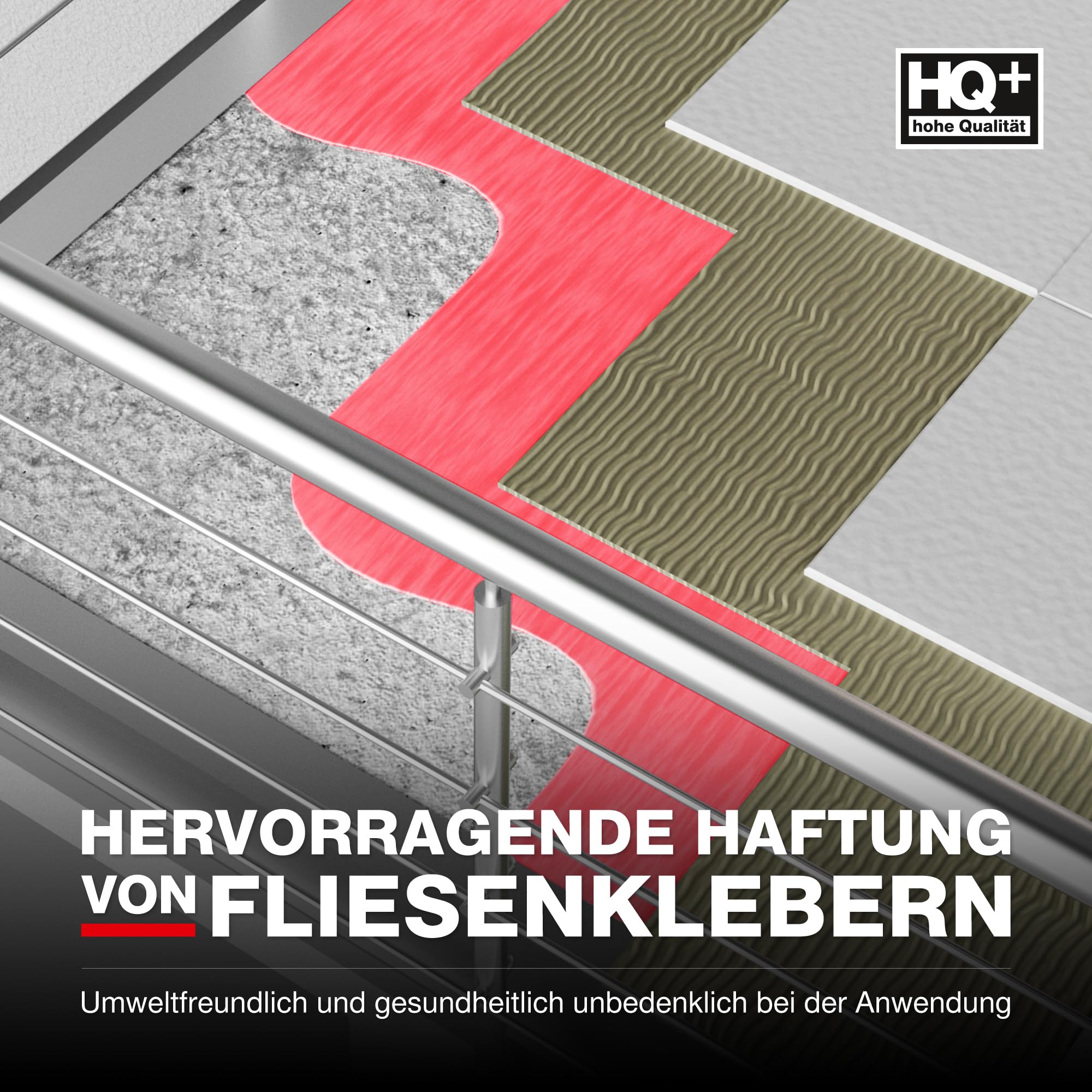 Flüssigfolie HLZ 7kg - Dichtfolie für kritische Untergründe - Wasserdichte Abdichtung für innen & Außenbereich - für Wand & Boden - Balkonabdichtung, Wasserstop, für Fliesen und Holz