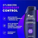 Head & Shoulders Anti-Dandruff Shampoo, Clinical Strength Oil Control, 1% Selenium Sulfide, Oily Scalp, Flake Protection, Stubborn Dandruff Control, Jasmine Scent, 400 mL
