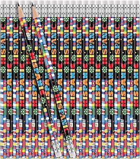 Jetec 120 Pieces Hispanic Heritage Month Pencils Fun Flags Pencil Bulk International Flags World Pencils Spanish Hispanic Heritage Month Decor for Classroom Teacher Rewards Office School Supplies