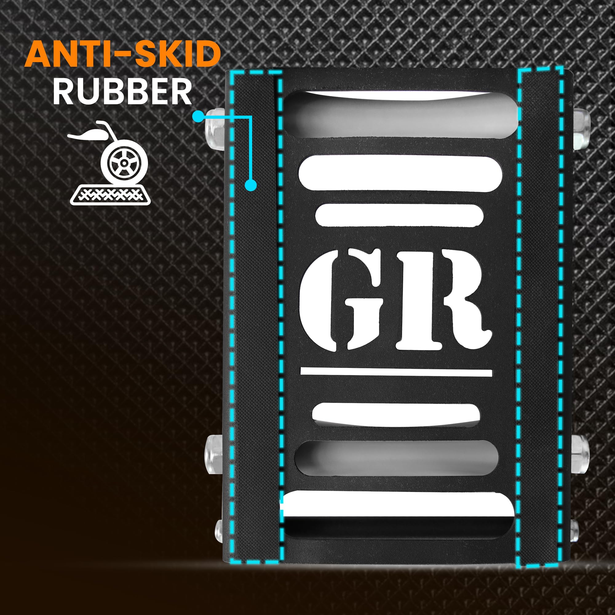 GRAND PITSTOP Motorrad-Reinigungsständer - Paddock Stand Ersatz - Rollenständer für Reifenreinigung & Kettenschmierung - GRoller (Groß (Fahrräder < 600 lb & Reifenbreite < 240 mm))