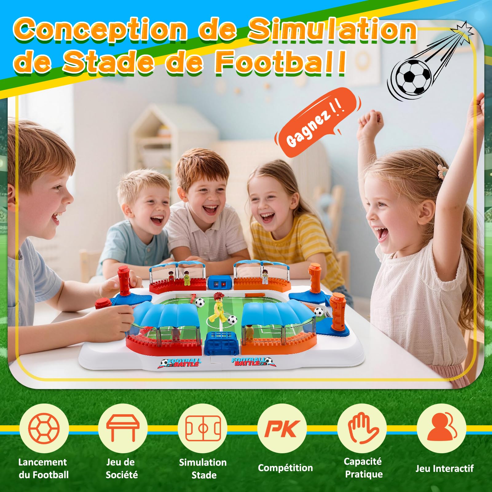 Mini Baby Foot pour Enfant et Adulte - Jeux de Société Interactifs en Famille