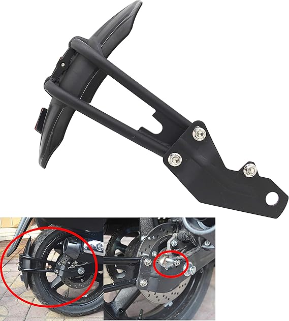 Amazon Kanoxbaiku Z400 Gsr250 Gsx250r V Storm 250 に適用 汎用 18mm リアフェンダー マッドガード 泥除け リアフェンダー 車 バイク