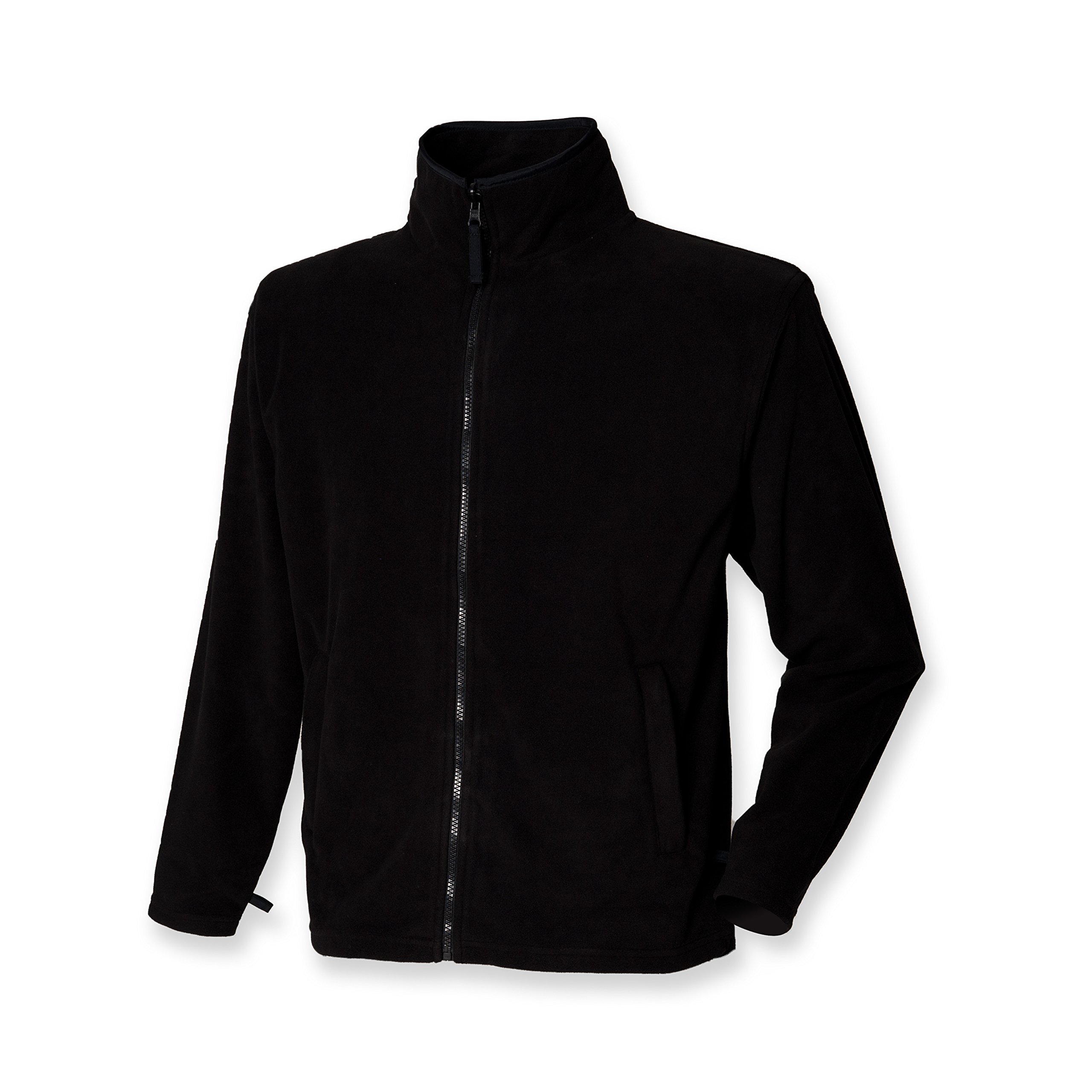 Henbury Men's Black Micro Fleece Jacket Xl