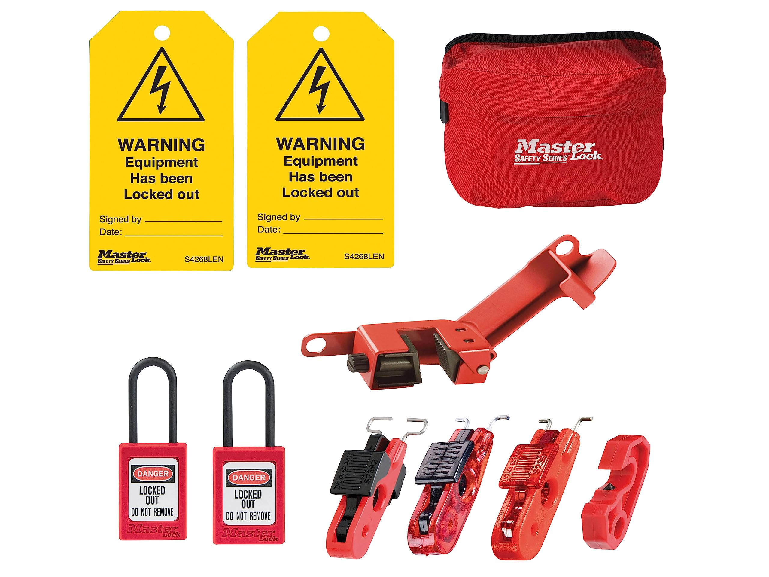 Master Lock Eleckit-En Electrical Lockout Kit, 9 Piece
