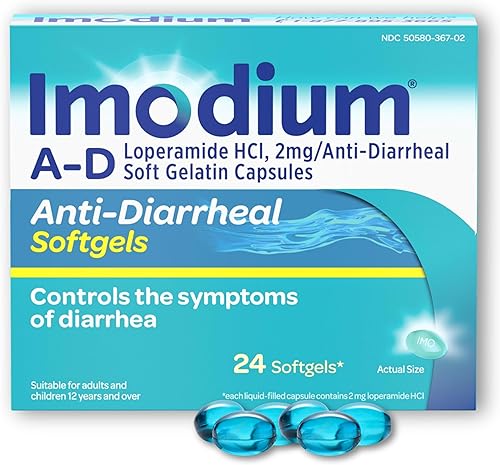Cápsulas blandas antidiarreicas 24 Ct Imodium A-D 2mg Hydrochloride (Pack de 1), en caja por Fusion Shop Store