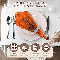 Vista 221 de Ultimate Textile -1 docena - Reversible Shantung Satin - Majestic - Servilletas de tela Majestic de 17 x 17 pulgadas color azul pizarra