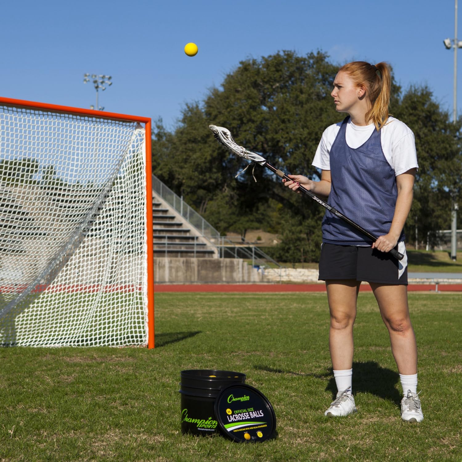 Champion Sports Lacrosse Balls – Official Size SEI Certified, Multi-Color Packs of 3, 6, or 12 for Practice & Games