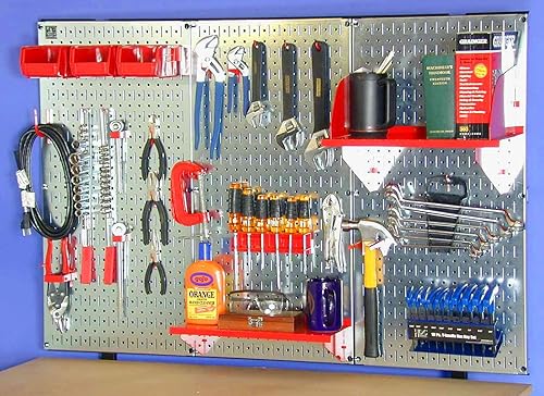 Miniatura 6 de 30-3216 Panel de junta para herramientas Wall Control, panel perforado de metal galvanizado, de 32" x 16", 30-GP-3216 GV