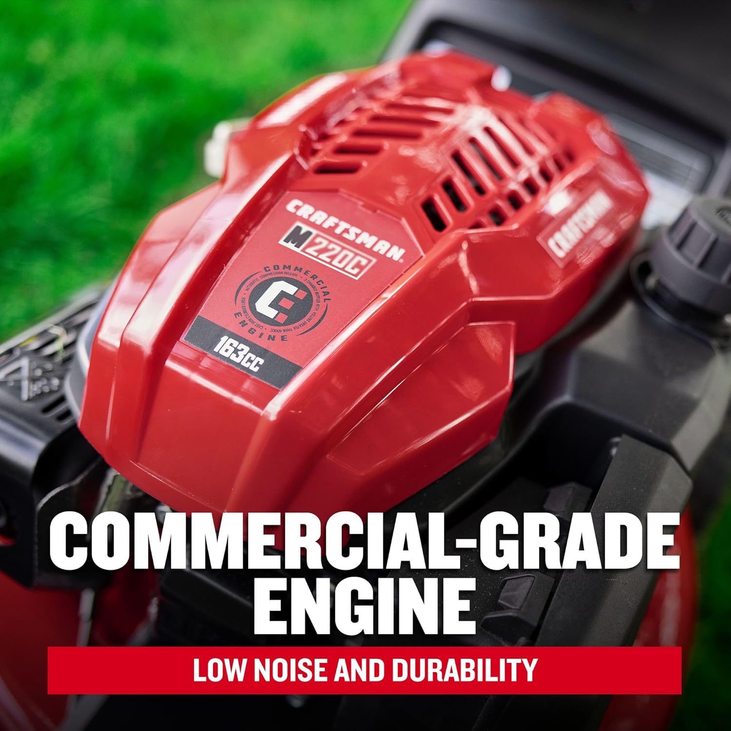 Close-up of CRAFTSMAN M220C Commercial-Grade Engine
