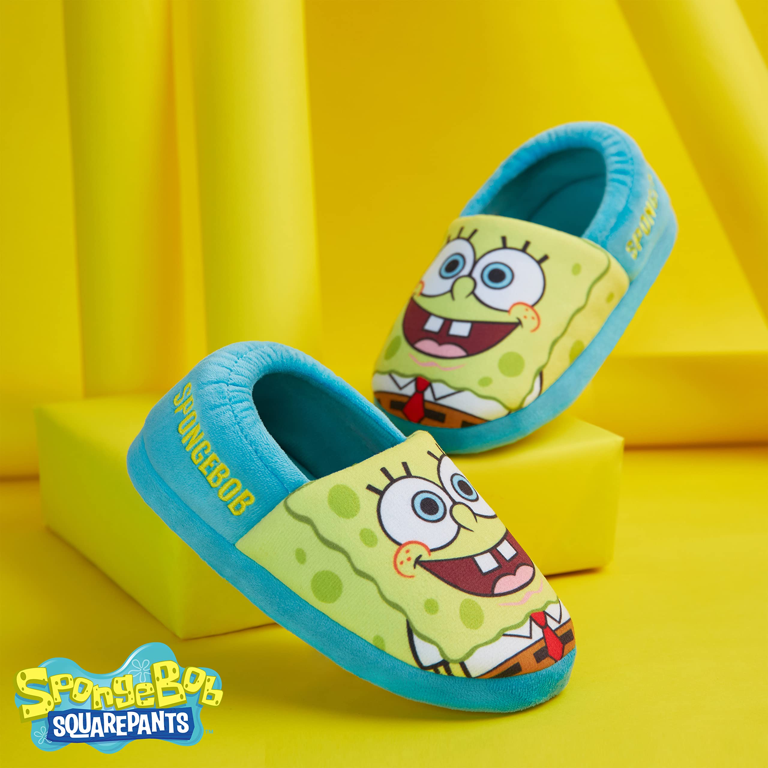 SPONGEBOB SQUAREPANTS Dziecięce kapcie chłopięce Spongebob