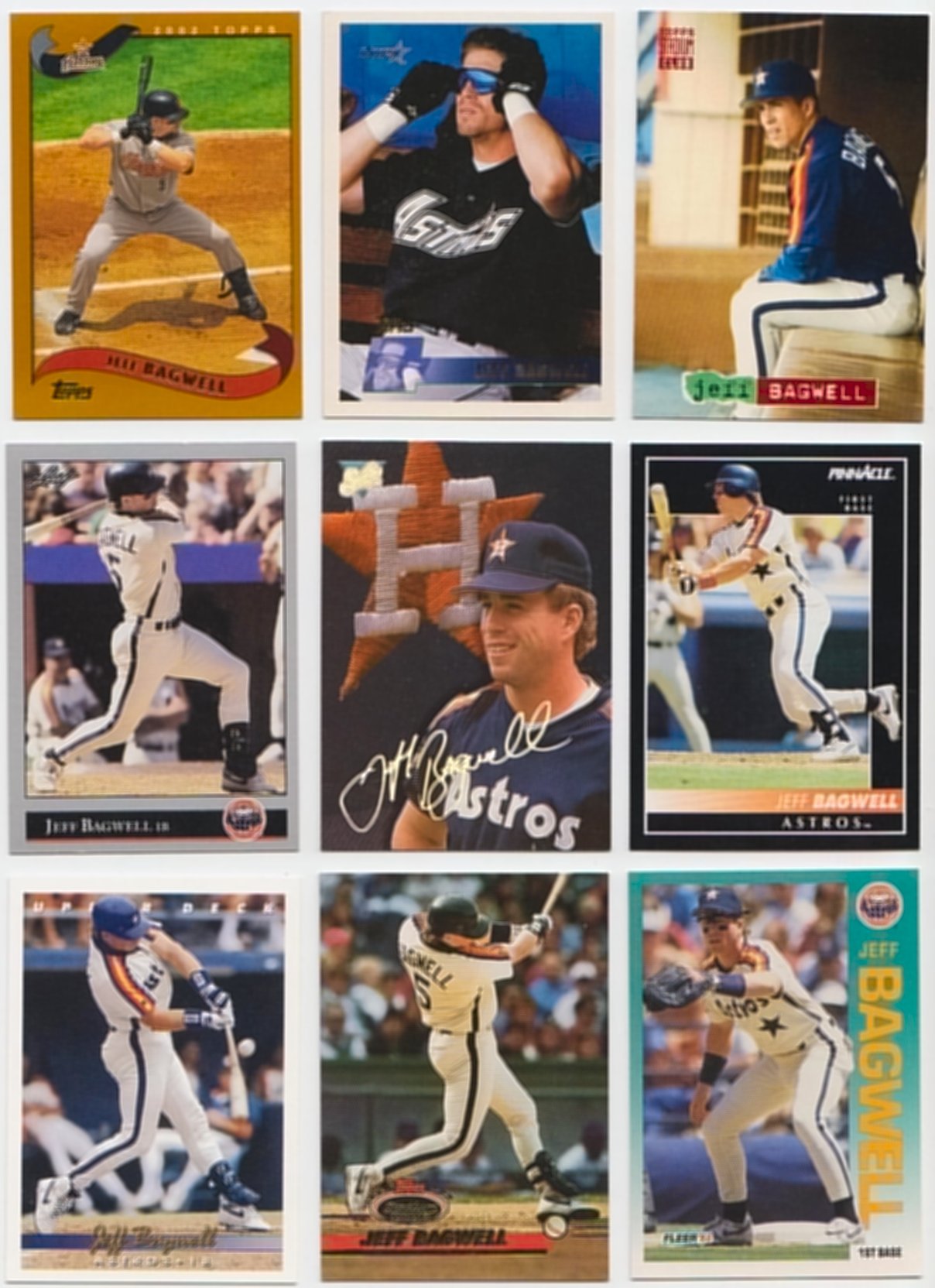 Amazon.com: Jeff Bagwell / 100 Different Baseball Cards Featuring 