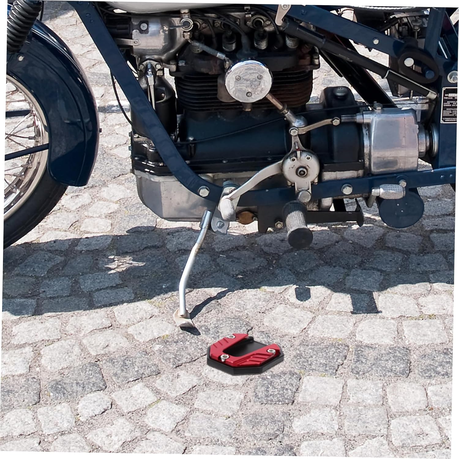 Motorcycle Kickstand Pad with 304 Stainless Steel Non Slip Base
