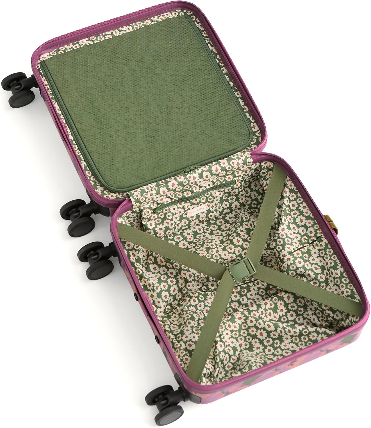 Hardside Mini Adair Spinner Suitcase, Curly Tulips Purple, One Size - Image 2