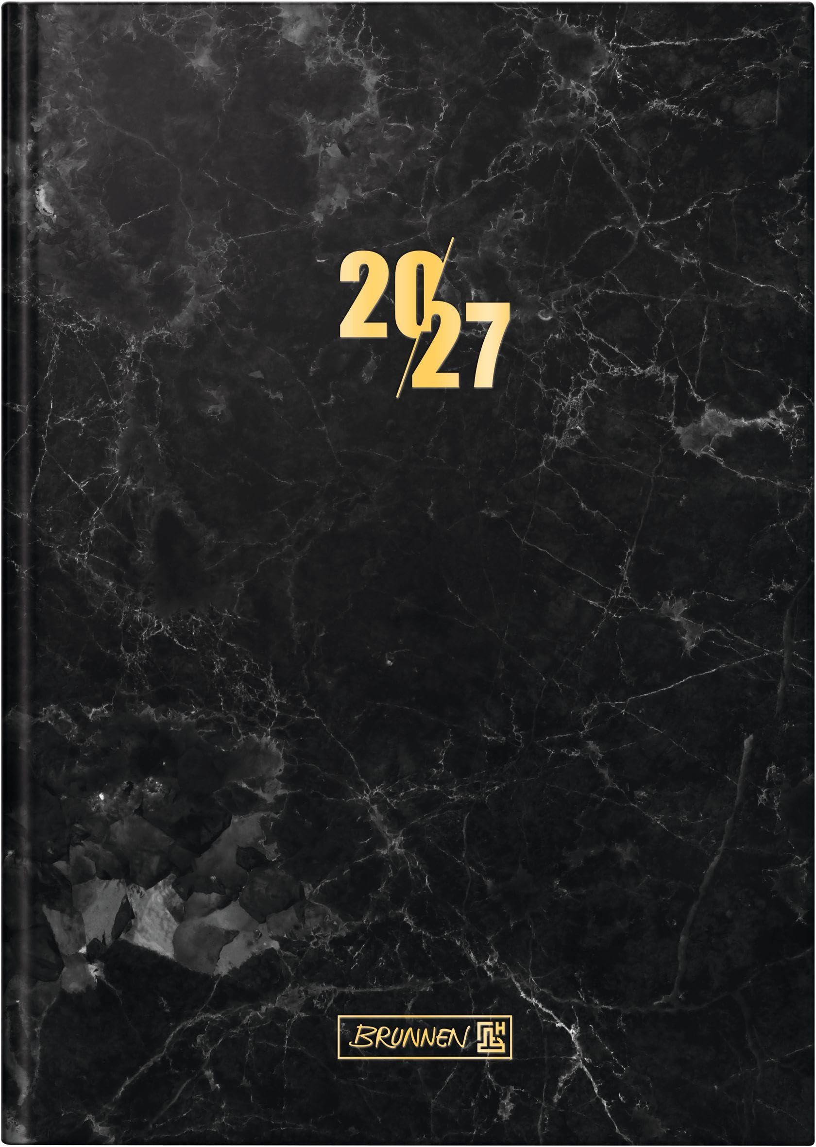 BRUNNEN 1079515067 Buchkalender Mod. 795 2027 "Graphite" A5, Papier