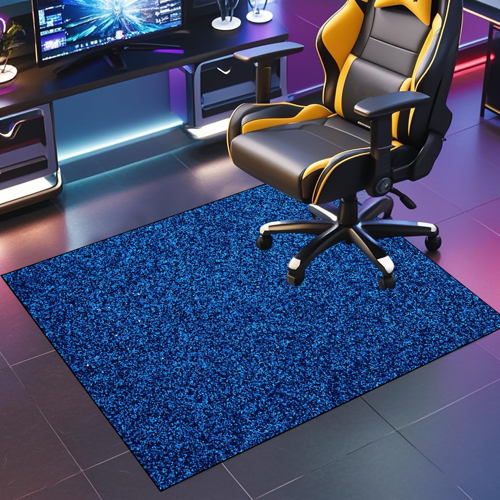 JaevKwzy Chair mat for Hard Floors Floor Mats Wood/Tile Protection Mat for Office Home Office Chair Mat for Carpet Desk Chair Mat for Carpeted Floors 130 x 160 cm Computer Chair Rug Gaming Chair Mats