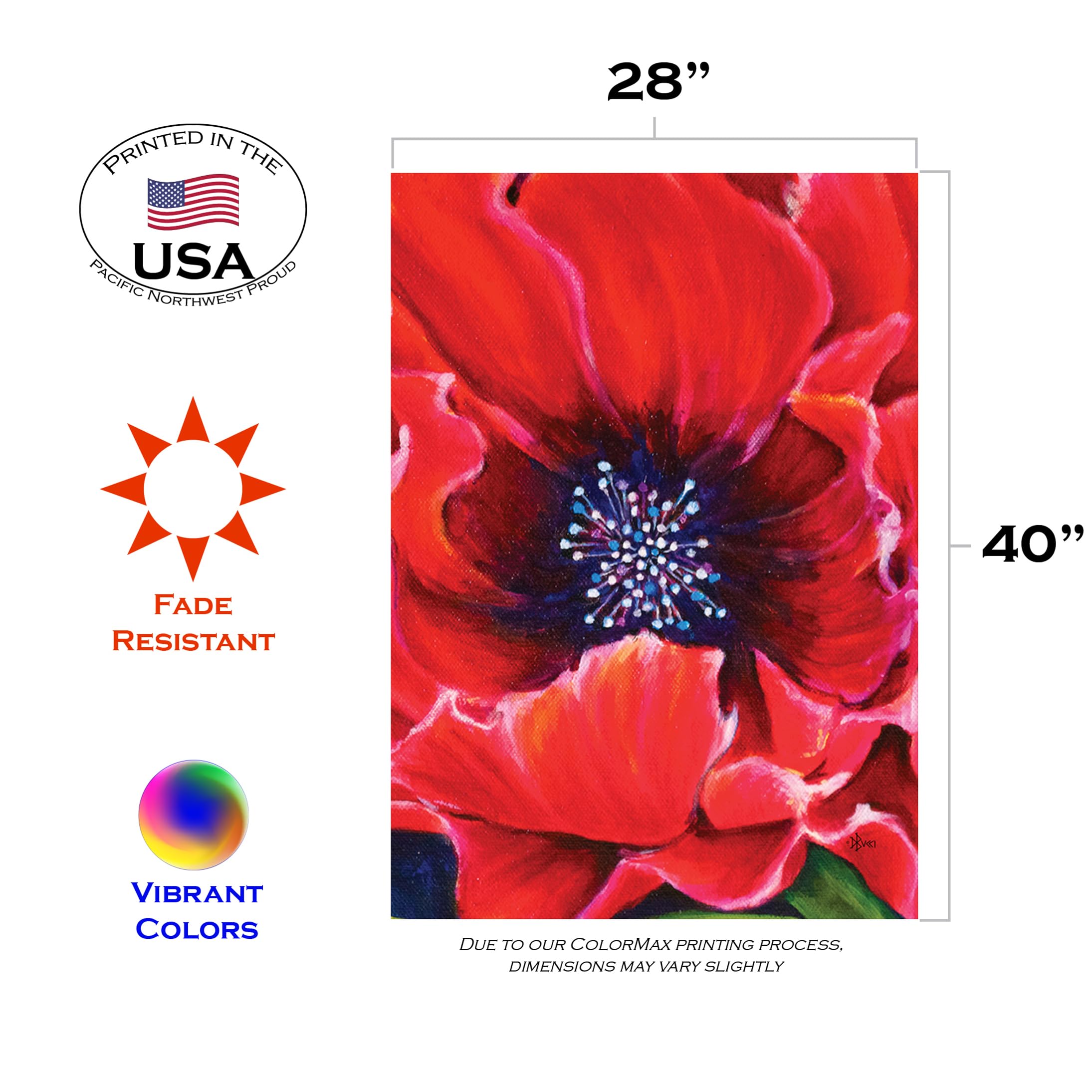 Toland Home Garden Welcome Sonnenblumen Flagge – 28x102 Cm, Aus Polyester, Einseitig Bedruckt, Wetterbeständig
