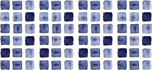 Miniatura 2 de RoomMates RMK4885SCS - Calcomanías de pared para despegar y pegar en bloques de acuarela azul