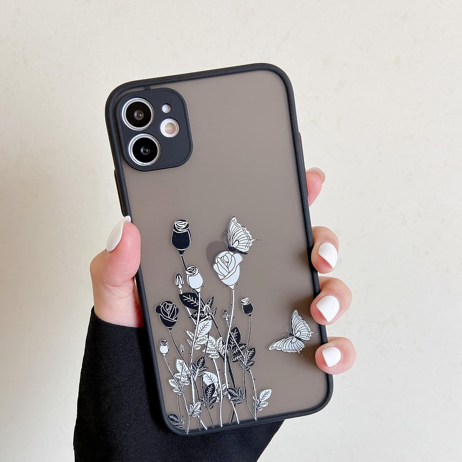 Iphone 11 black floral case Clearance