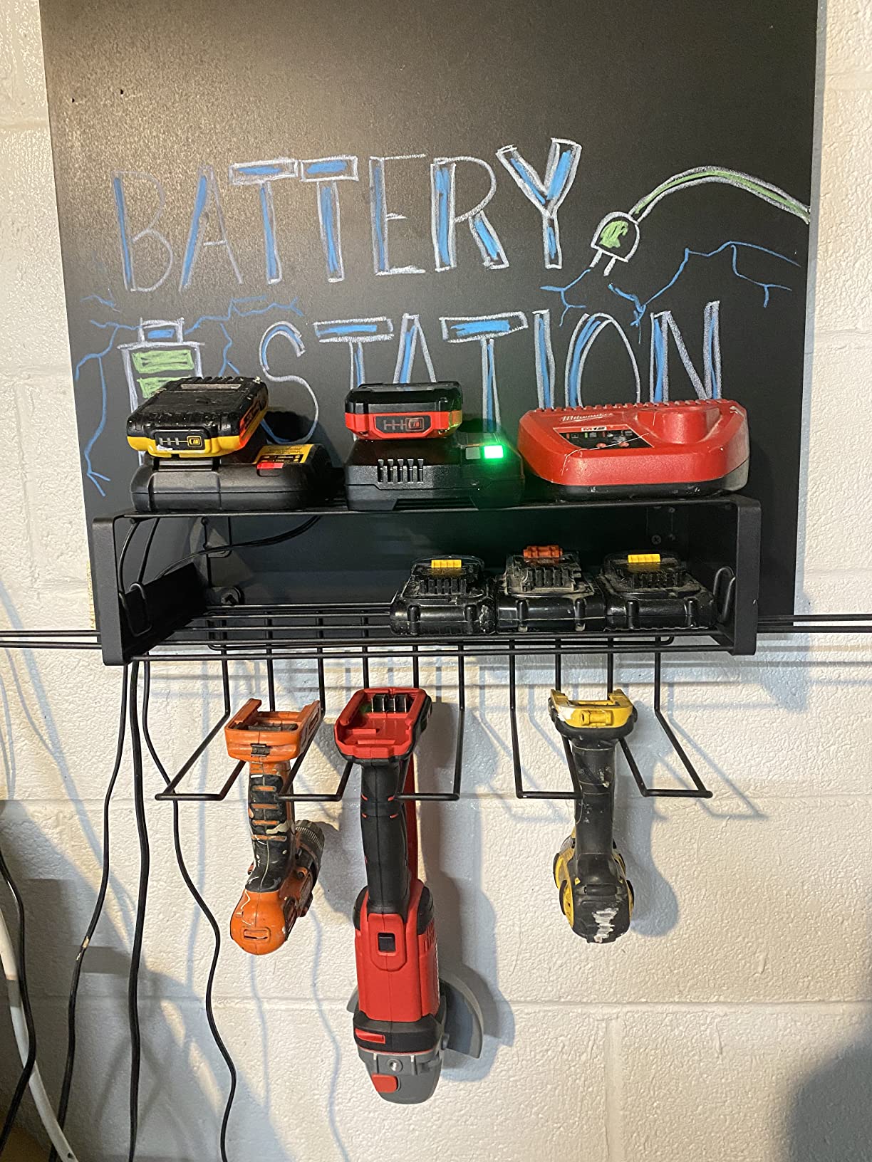 4/mo Finance Garage Power Tool Storage Rack, Heavy Duty Detachable