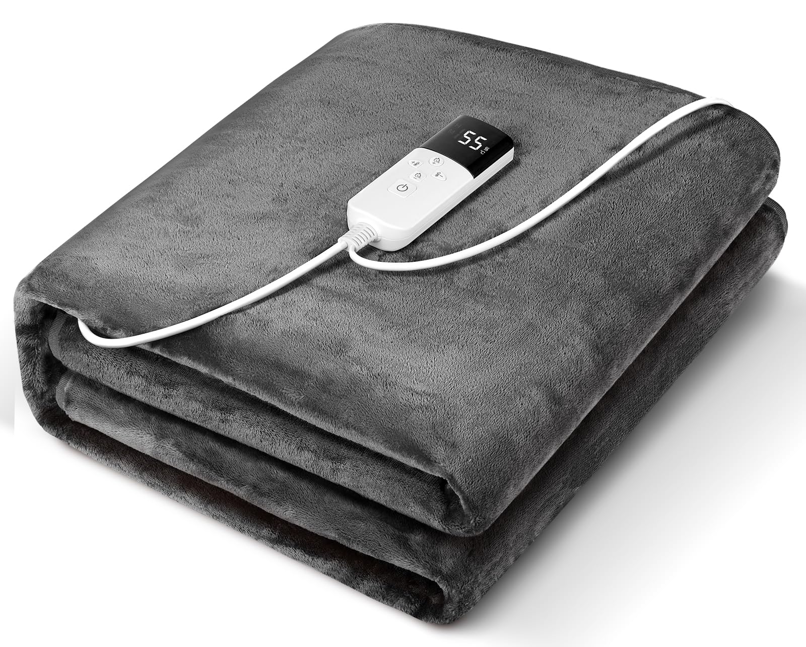 【24%OFF+21%OFF】【3,934円】 AooDen 無段階温度調節 洗える 電気敷き毛布 【送料無料】