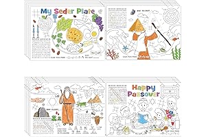 Sinasasspel Passover Coloring Placemats: Engage in Creative Passover Fun