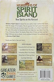 Greater Than Games Horizons of Spirit Island: Classic Spirit Panel Boards - 5 Greyboard Panels, Replace Existing Cards, Greater Than Games