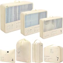 Packing Cubes, Packing Cubes for Suitcases, Travel Cubes, Travel Organiser, Suitcase Organiser Bags
