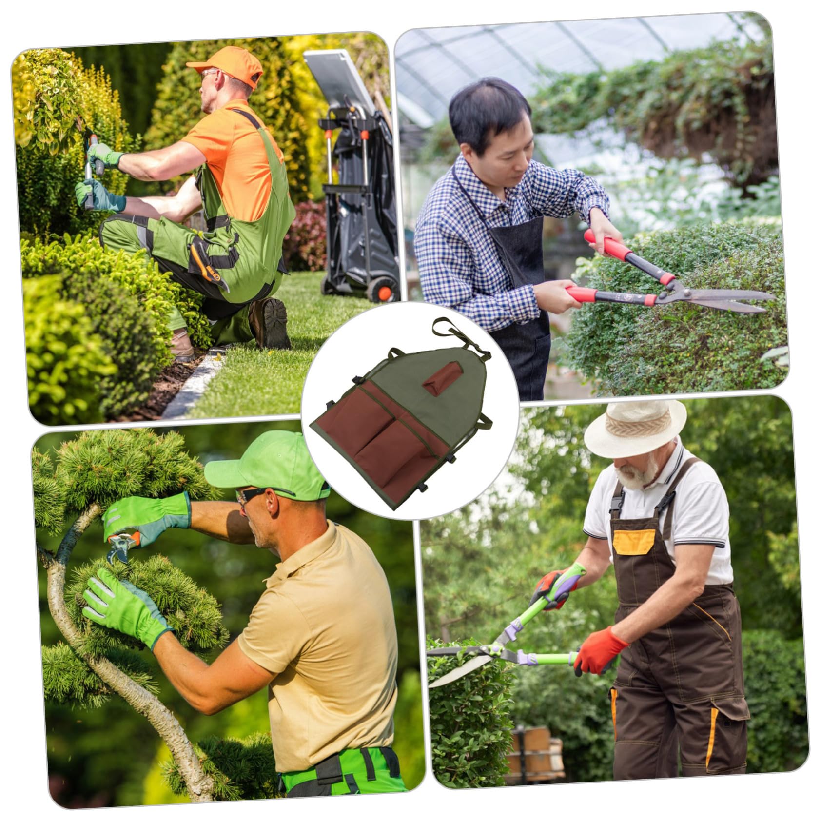ifundom Grembiule da Giardinaggio Oxford con e Resistente per Potatura e Accessorio per All con