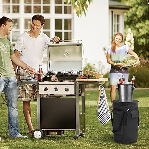 Miniatura 7 de SIRUITON Bolsa de tanque de gas propano para cilindro de tanque estándar de 20 libras, funda de tanque de propano para remolque de viaje, 1