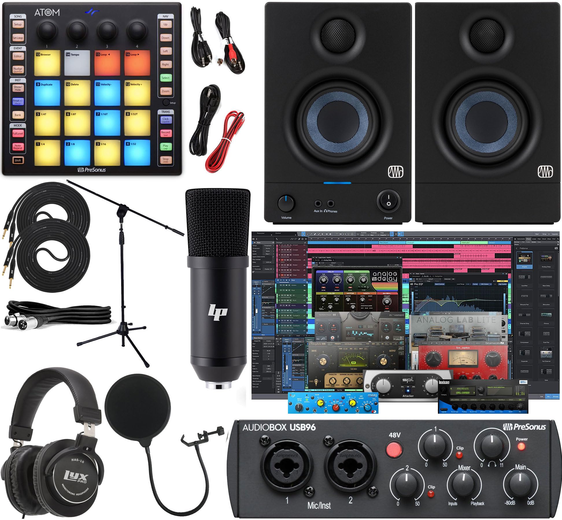 DTM・DAW presonus audiobox USB96 eris E3.5 Amazon.com: PreSonus AudioBox 96 Audio Interface (May Vary Blue or