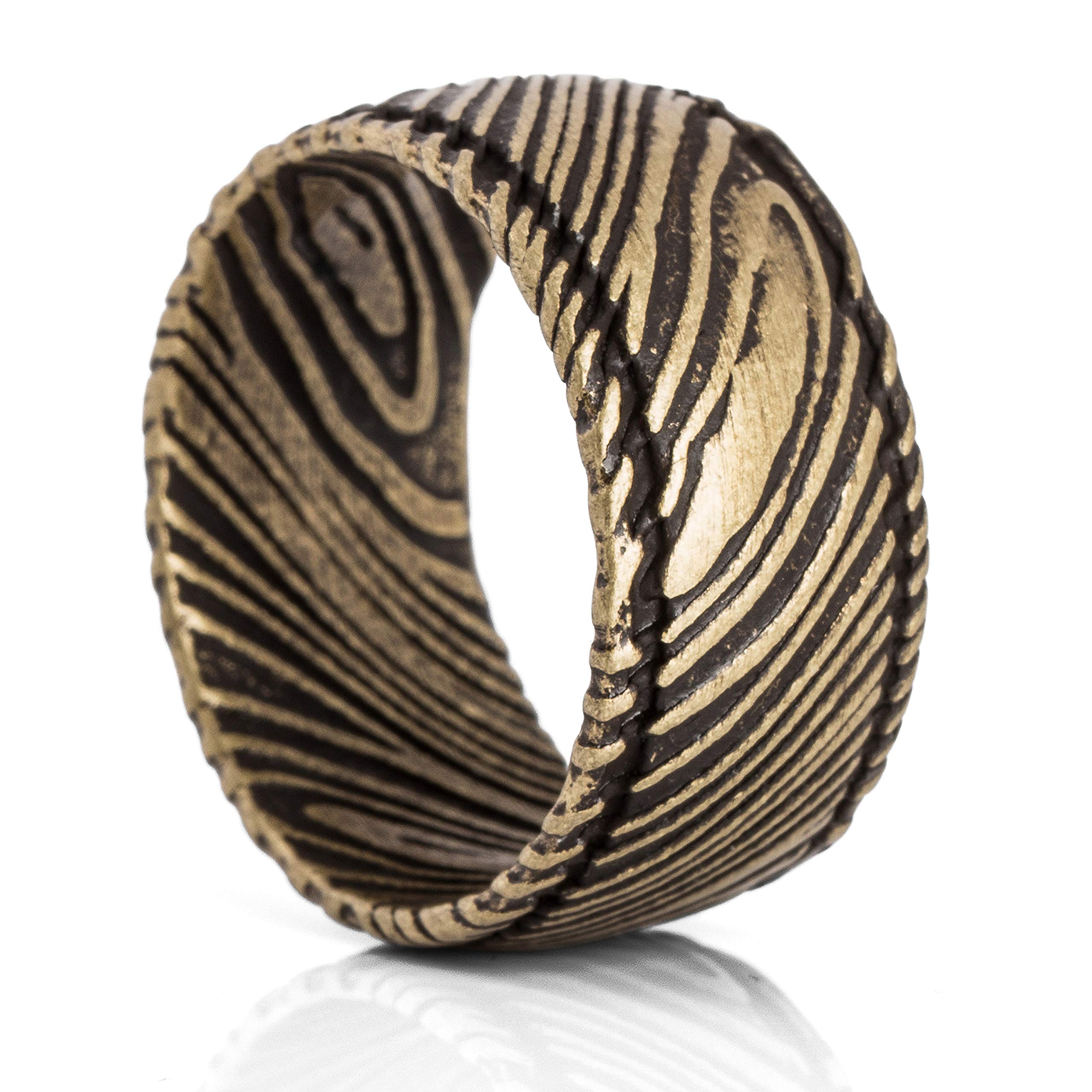 AkitsuneOrbis Ring | Damascus Steel Ring Women Men Stainless Steel Damascus