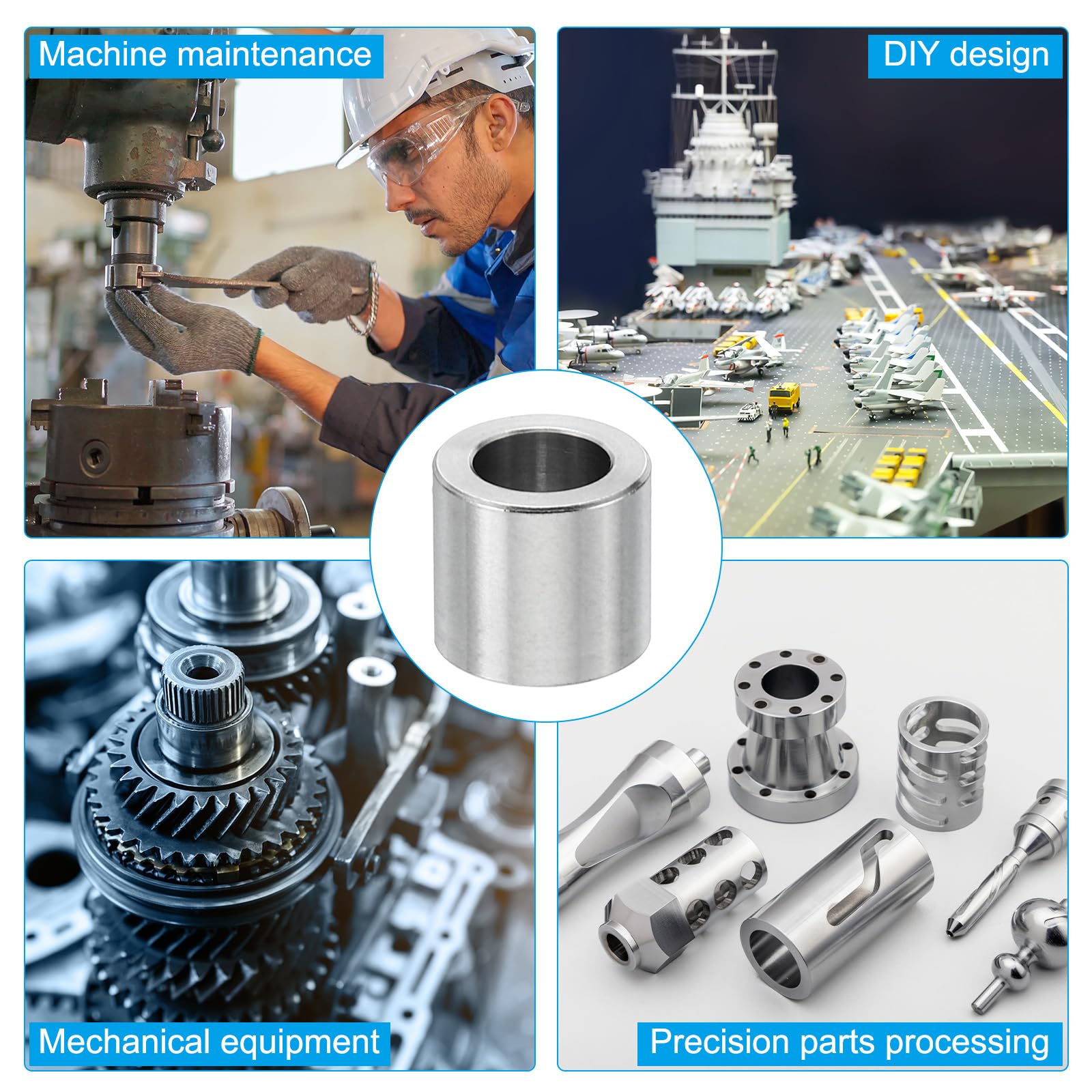 M14 Brass Spacers, 2 Pcs Metal Spacer Brass 14mm ID X 20mm OD