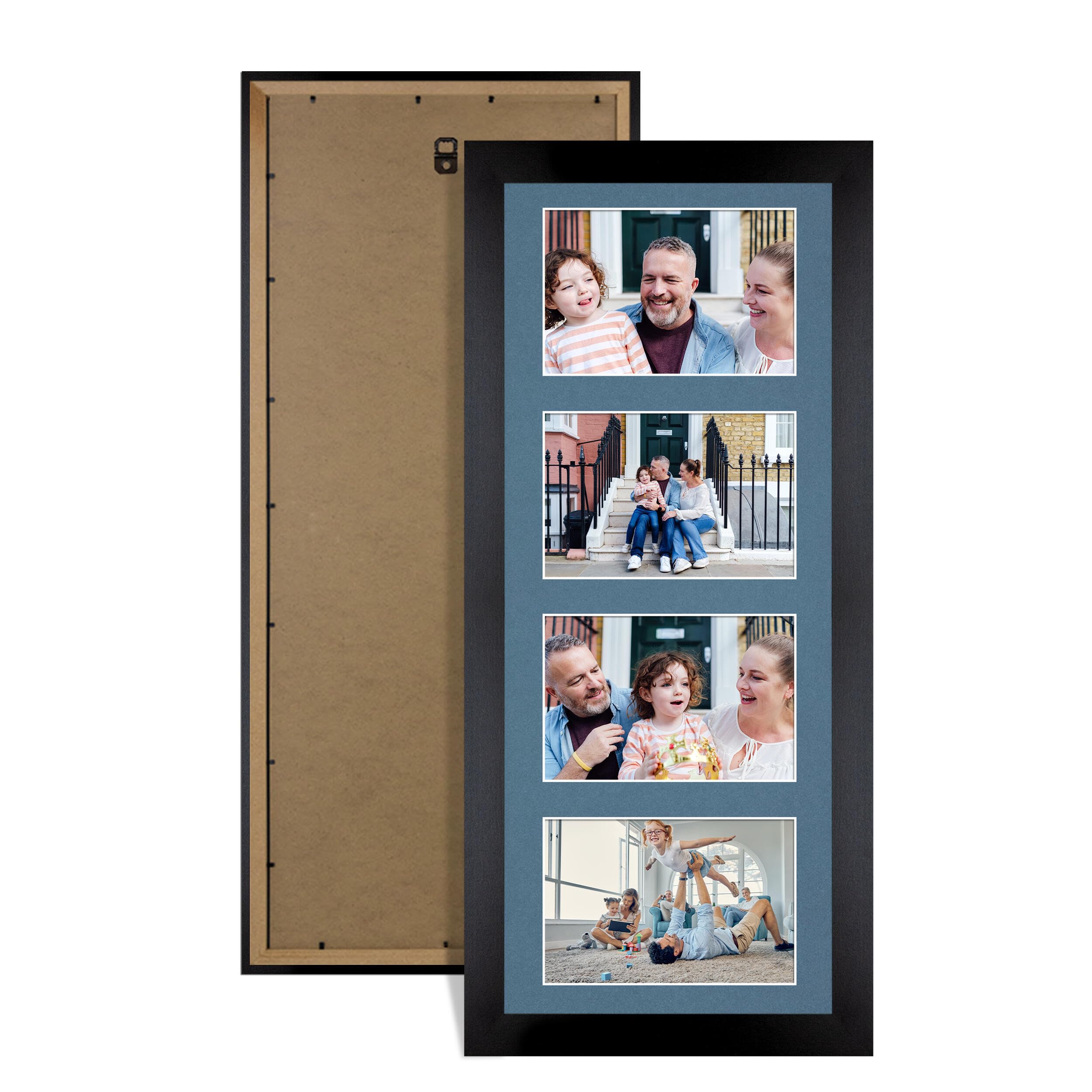 Alison Kingsgate Matte Black 50x20cm Photo frame for multiple pictures