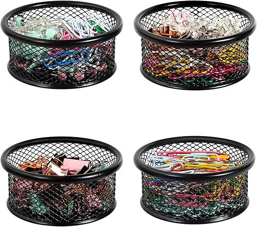 Soporte de clip de papel para escritorio, soportes de clip, soportes de malla para clips de papel de metal, organizador de clips de papel para disponible en Yaxa Peru