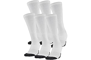 Under Armour Men's Performance Tech Crew Socks, Multipairs