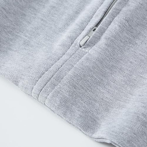 Miniatura 5 de Enrich YLife Saco de dormir de transición para bebé de 0 a 3 meses, con mangas de media longitud y puños de mitones, saco de dormir con cremallera