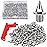JULMELON 120PCS 1/4in Stainless Steel Track & Cross Country Spikes for Golf, Sprint Sports, Short Running Track Shoes - Includes Spike Wrench
