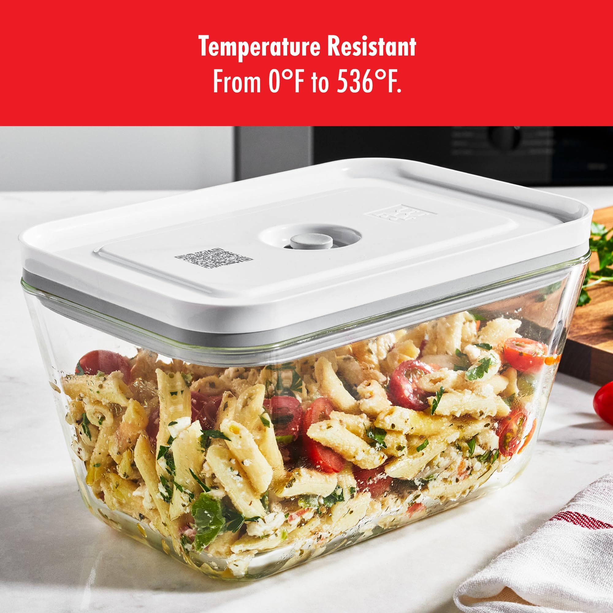 ZWILLING Fresh & Save - Recipientes de vidrio para almacenamiento de alimentos, 3 unidades, recipientes pequeños y grandes
