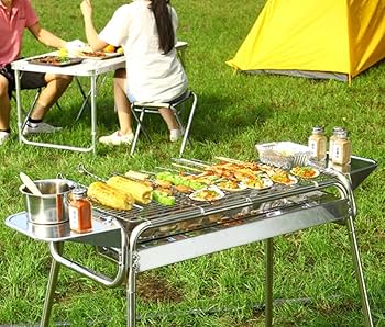 手作りステンレス バーベキューコンロ 手作り ステンレスなので錆びません BBQ コンロ 焚火台 2人用