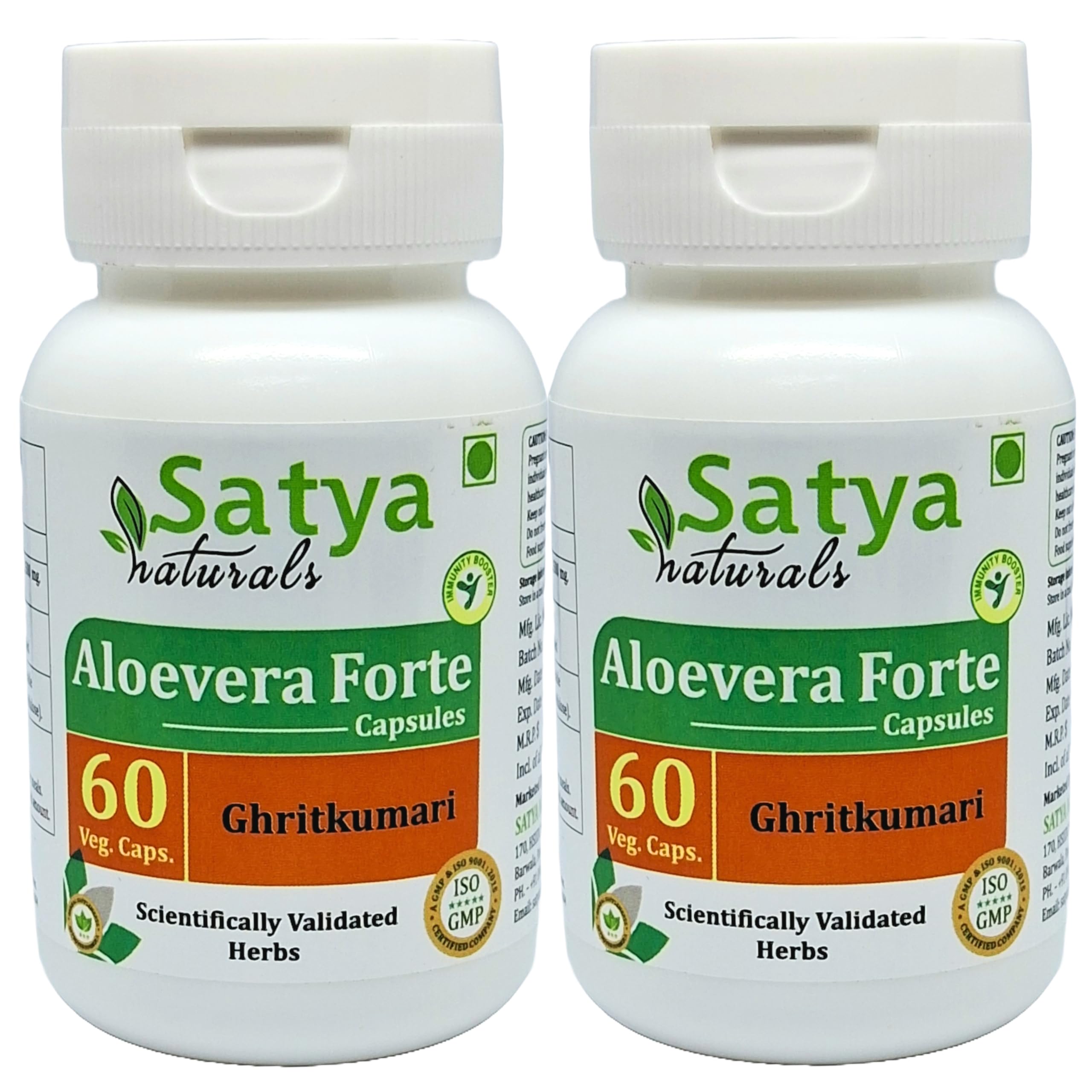 Ghritkuamri (Aloevera) Extract Capsules | Highest Potency, 100% Herbal Product | Pack of 60 X 500 mg. Veg. Capsules (Pack of 1 Bottle) — Amazon image 7