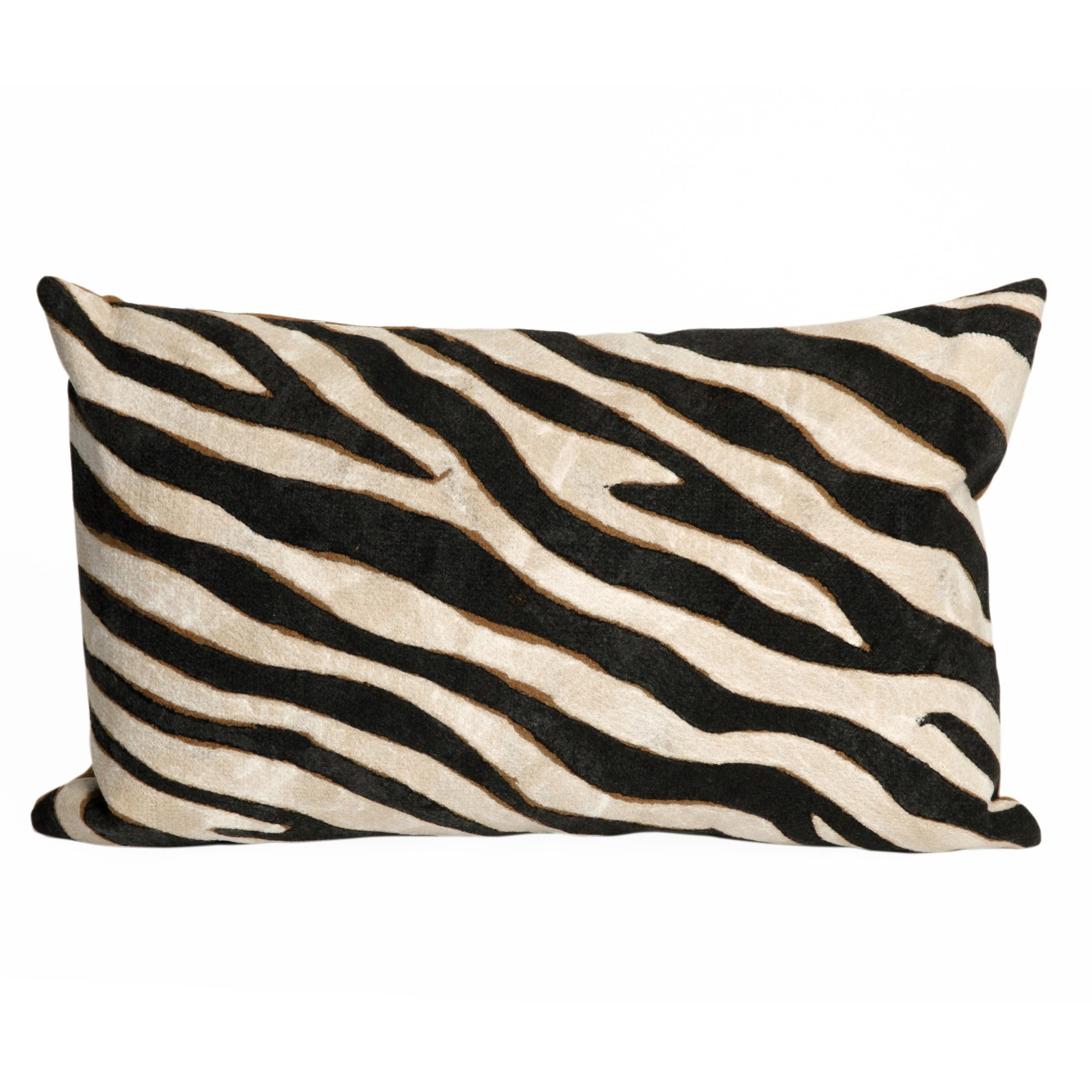 Transocean Zebra Black 12X20 Pillow