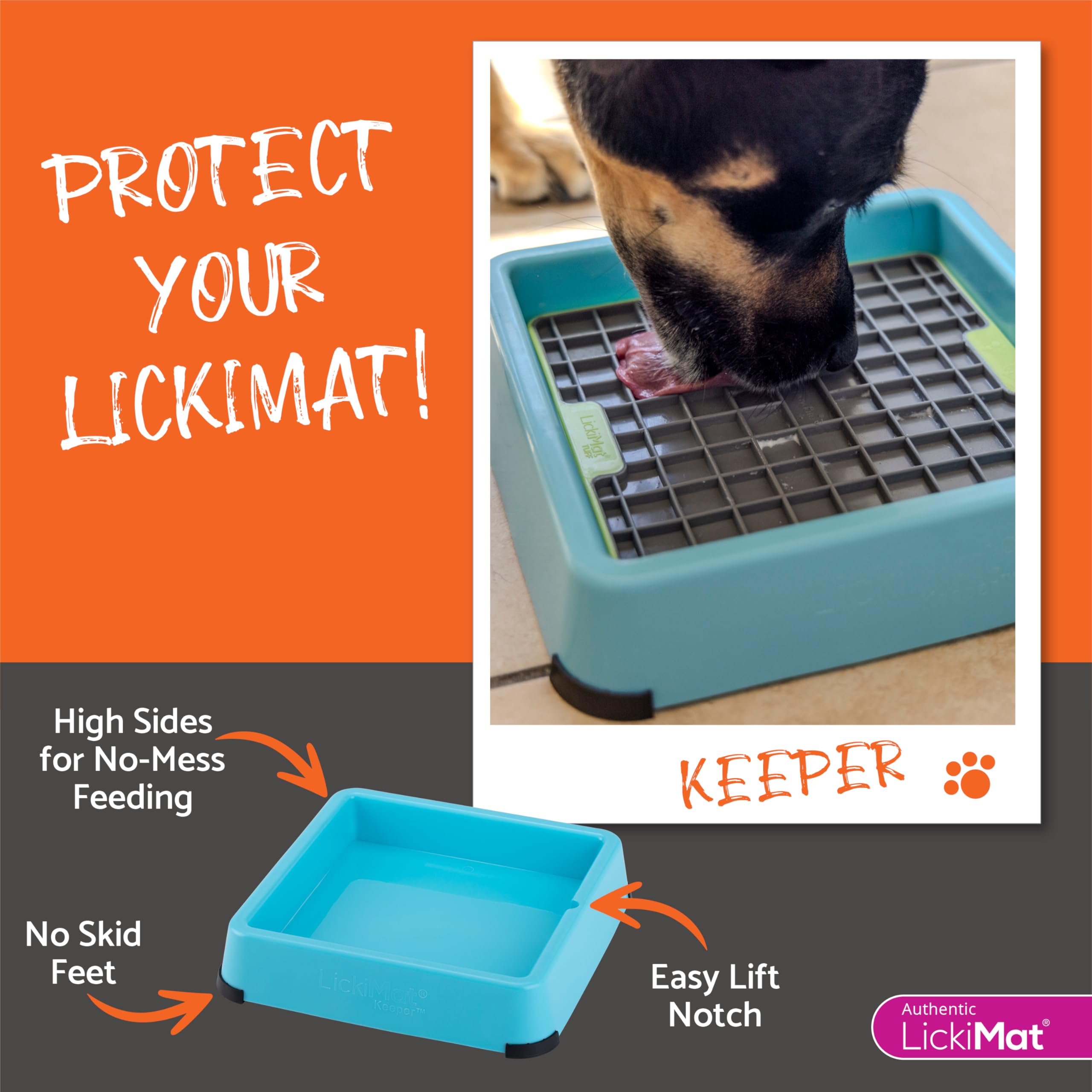 Amazon.com: LICKIMAT Indoor Keeper Dog Feeding Station - Slow