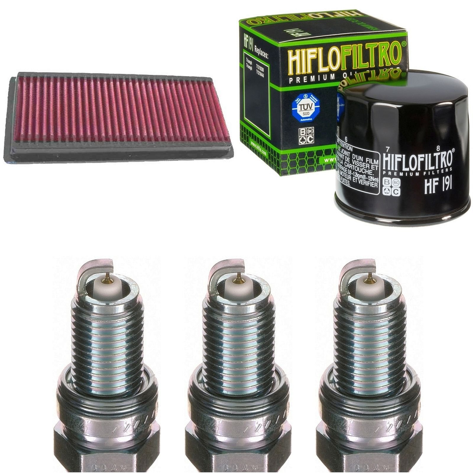 Filtro de aire Filtro de aceite Bujía Triumph Tiger 900 EFI 1999 – 2001 kit de mantenimiento servicekit