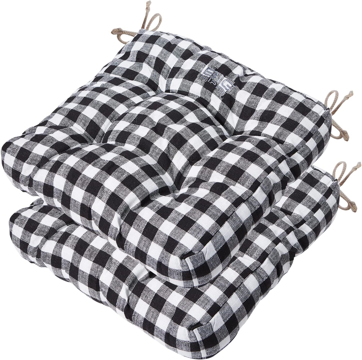 Big Hippo Chair Pad Tufted Chair Cushion for Indoor/Dining Chairs Kitchen Chair Pads