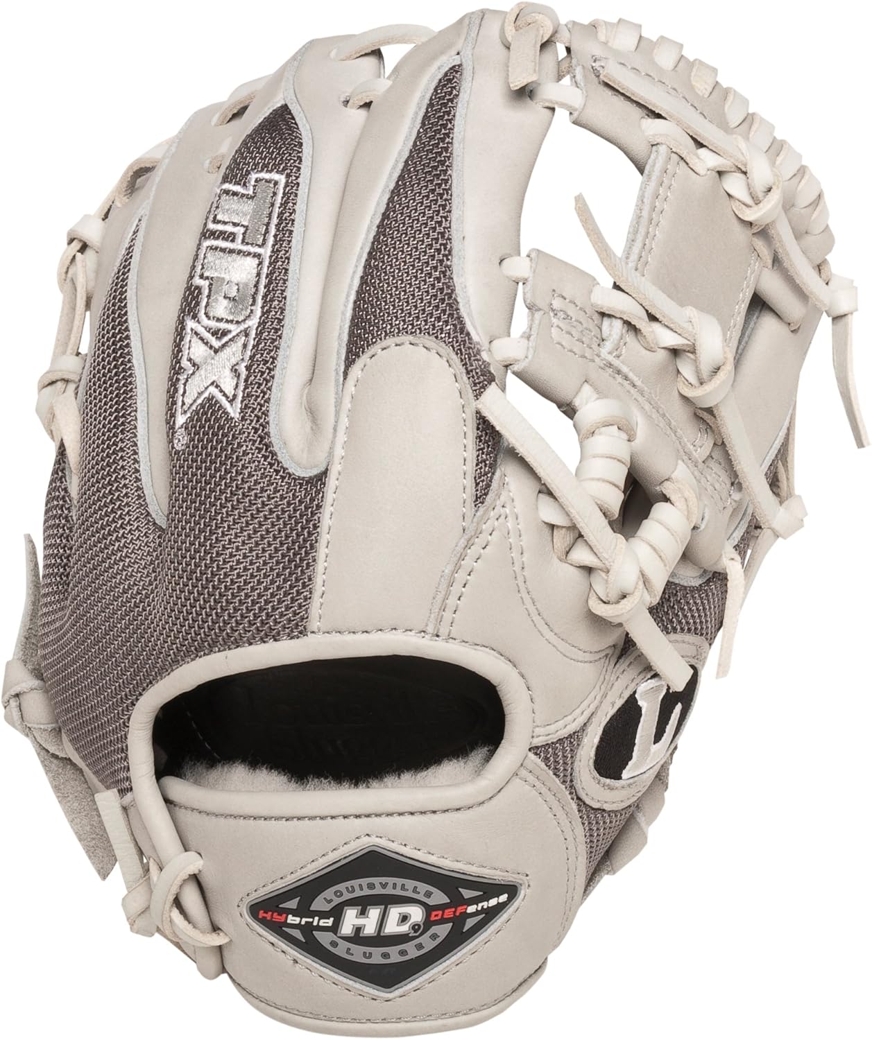 Louisville Slugger Hybrid Defense HD Gray Ball Glove (Left