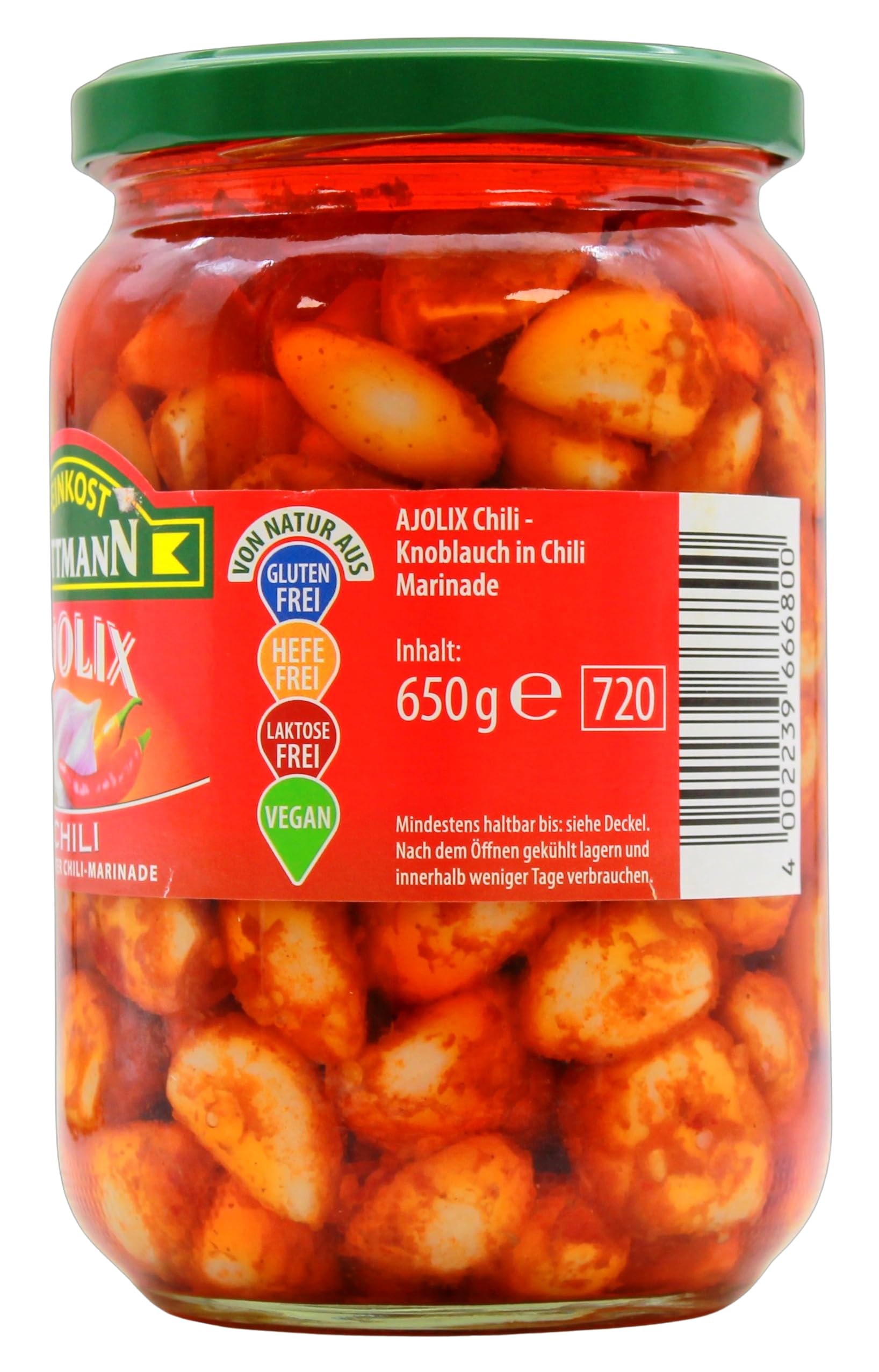 Feinkost Dittmann Ajolix Knoblauch in Chili Marinade, 6er Pack (6 x 650g)