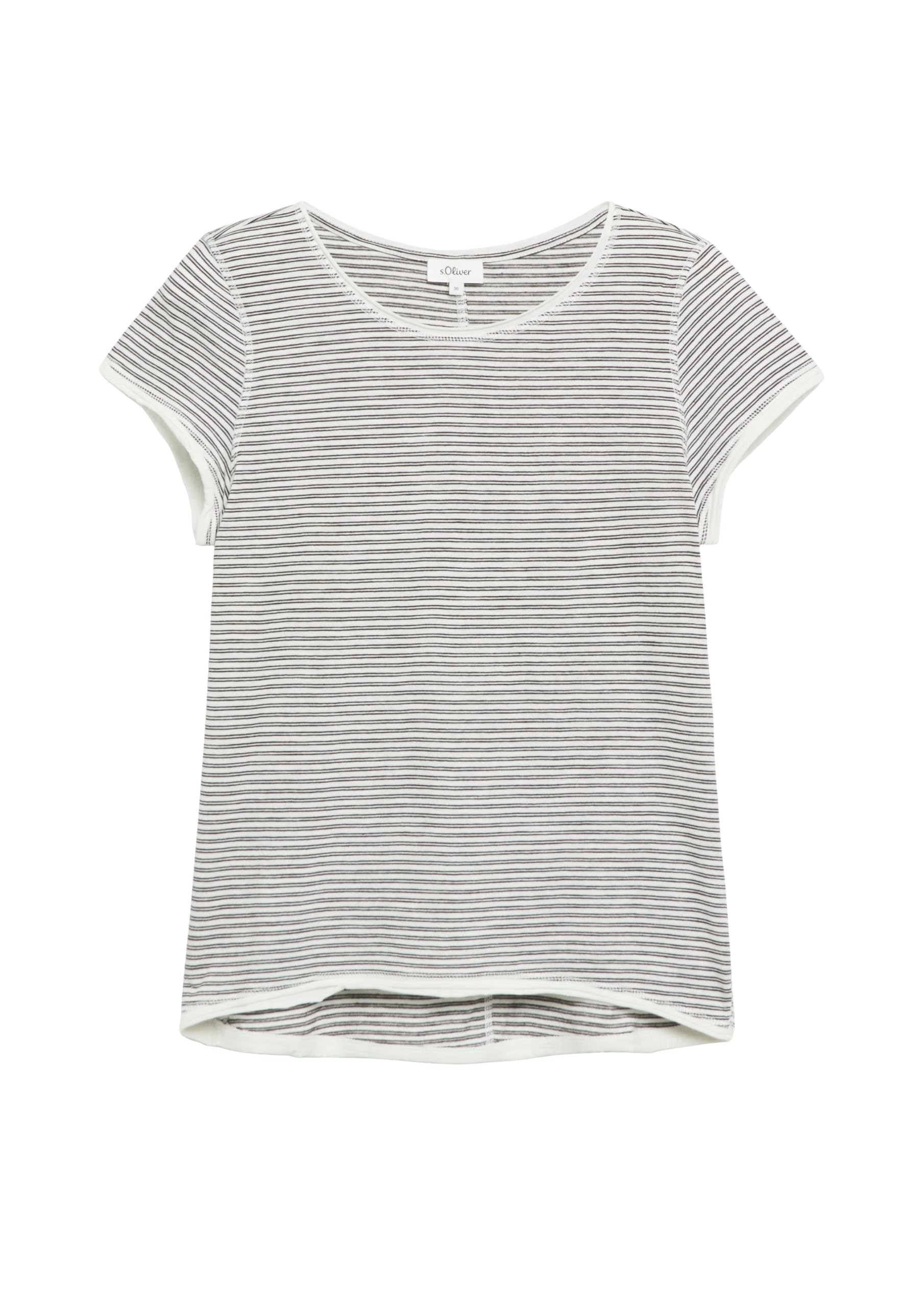 s.Oliver Women's 2182257 T-Shirt, White, 14