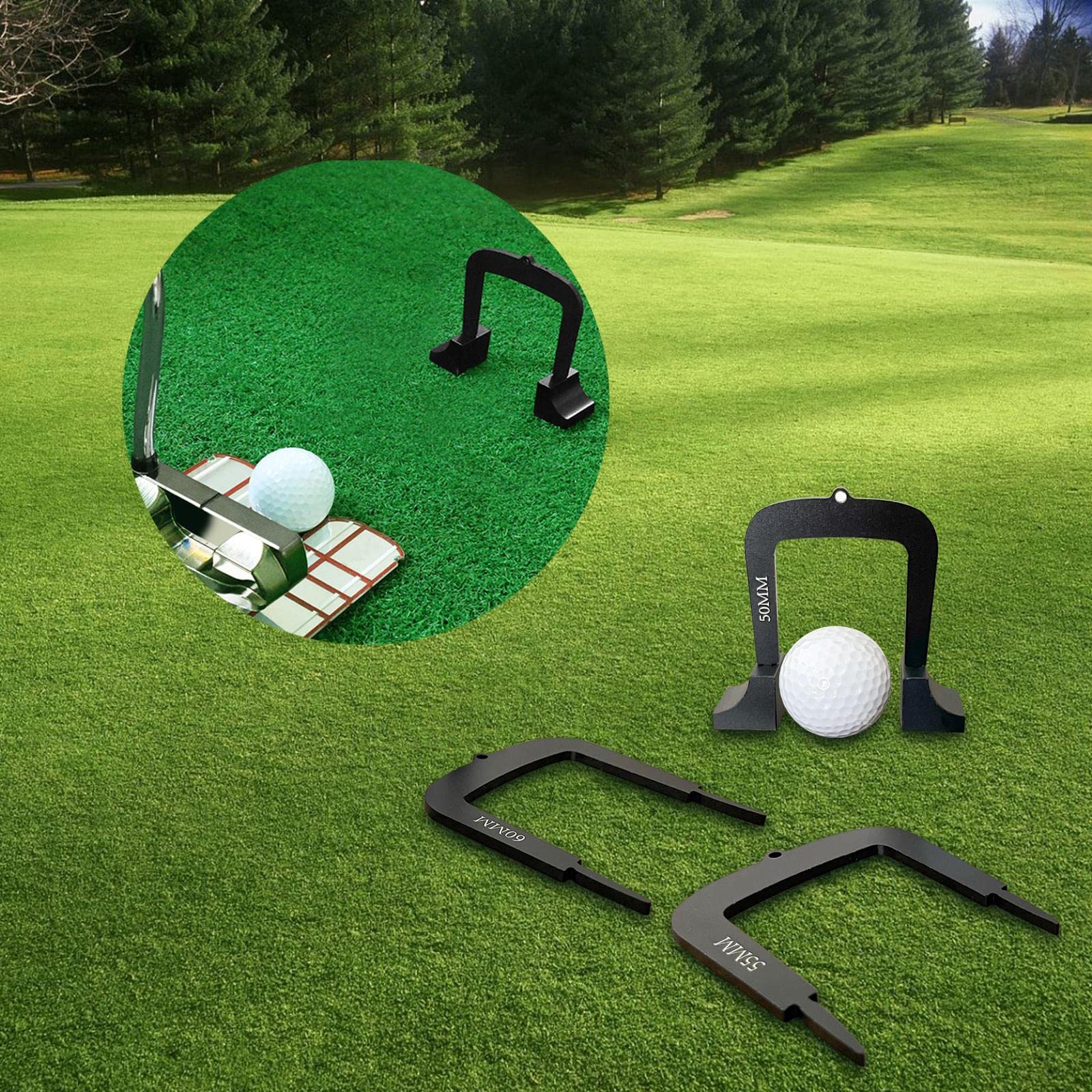 Perfeclan Portería para Putter de Golf, Accesorios de Práctica