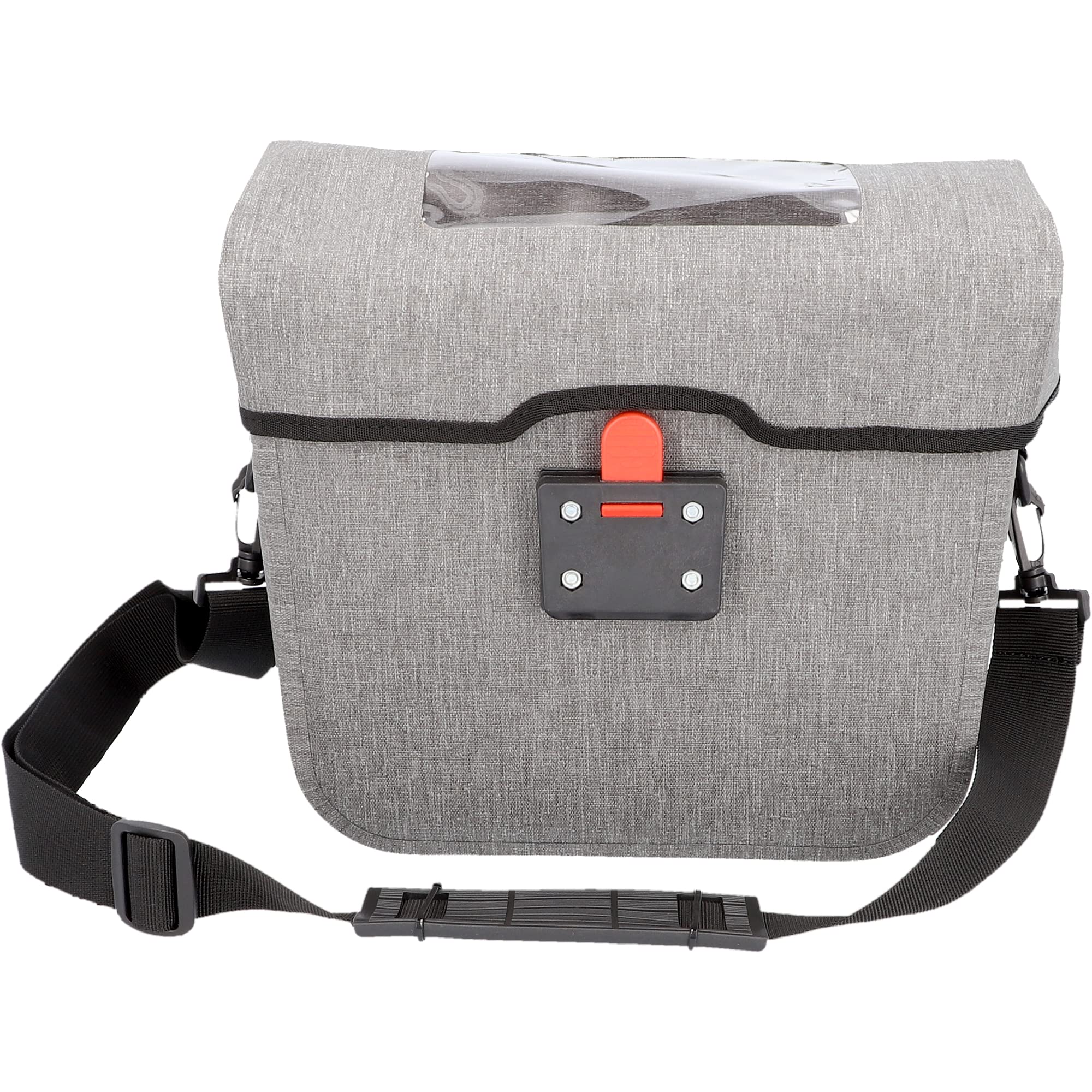 Fischer Borsa per manubrio Plus Cita, borsa per bicicletta, impermeabile, grigio, volume 7 litri