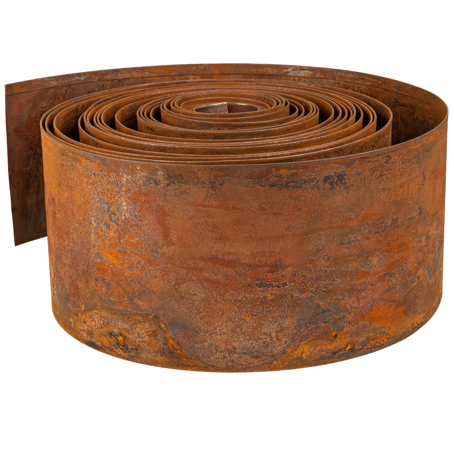 Sillar Bordura per Aiuola in Acciaio Corten 10 m – Bordatura per Giardino 140 mm – Bordo per Aiuole Flessibile in Metallo Patinato